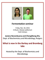 Chengsheng Zhu presents at the fermentation club